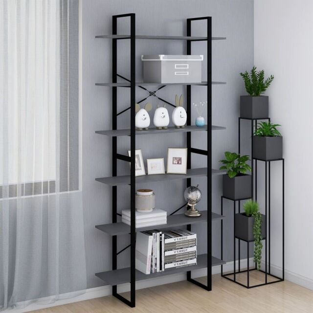 Berkfield Home High Cabinet Grey 100x30x210 cm Solid Pine Wood - Size: 100 x 30 x 210 cm - image 1