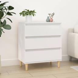 Berkfield Home Sideboard White 60x35x70 cm Engineered Wood - Size: 60 x 35 x 70 cm - thumbnail 2