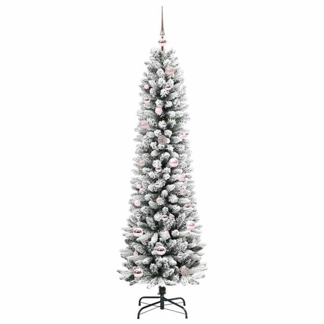 Berkfield Home Stunning Artificial Christmas Tree with 150 LEDs Green & white - image 1