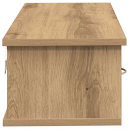 Berkfield Home Wall Cabinet Artisian Oak 88x26x18.5 cm Engineered Wood in Brown - thumbnail 6