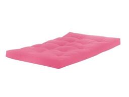 Rest Relax Fibre Foam Filled, Futon Replacement Mattress, Pink - Size: Double - thumbnail 2