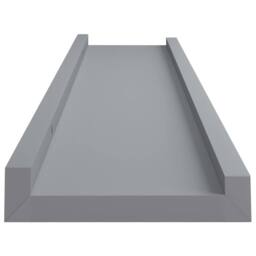 Berkfield Home Picture Frame Ledge Shelves 2 pcs Grey 40x9x3 cm MDF - Size: 40 x 9 x 3 cm - thumbnail 5