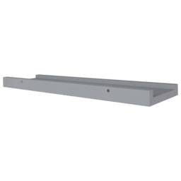 Berkfield Home Picture Frame Ledge Shelves 2 pcs Grey 40x9x3 cm MDF - Size: 40 x 9 x 3 cm - thumbnail 6