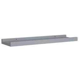 Berkfield Home Picture Frame Ledge Shelves 2 pcs Grey 40x9x3 cm MDF - Size: 40 x 9 x 3 cm - thumbnail 3