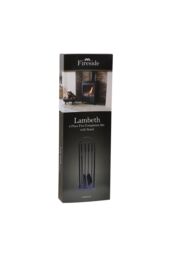 JVL Lambeth 4 Piece Companion Set + Stand in Black - thumbnail 5