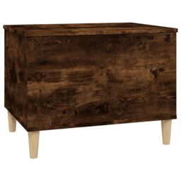 Berkfield Home Coffee Table Smoked Oak 60x44.5x45 cm Engineered Wood in Brown - thumbnail 6