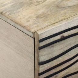 Berkfield Home Coffee Tables with Shelf with Storage with Door White, Black 100 x 50 x 40 cm - thumbnail 6