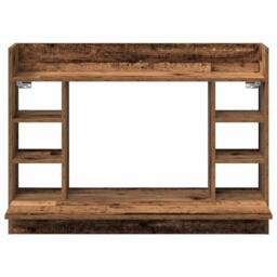 Berkfield Home Wall-Mounted Desk Old Wood 105x48x75 cm Engineered Wood in Brown - Size: 105 x 48 x 75 cm - thumbnail 5