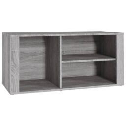 Berkfield Home Shoe Cabinet Grey Sonoma 100x35x45 cm Engineered Wood - Size: 100 x 35 x 45 cm - thumbnail 2