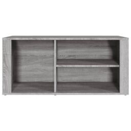 Berkfield Home Shoe Cabinet Grey Sonoma 100x35x45 cm Engineered Wood - Size: 100 x 35 x 45 cm - thumbnail 5