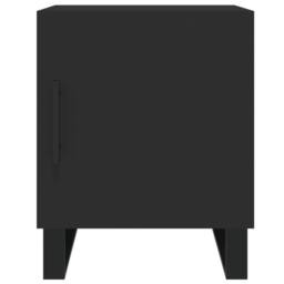 Berkfield Home Bedside Cabinets 2 pcs Black 40x40x50 cm Engineered Wood - Size: 40 x 40 x 50 cm - thumbnail 7