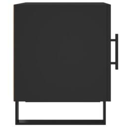 Berkfield Home Bedside Cabinets 2 pcs Black 40x40x50 cm Engineered Wood - Size: 40 x 40 x 50 cm - thumbnail 8