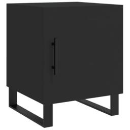 Berkfield Home Bedside Cabinets 2 pcs Black 40x40x50 cm Engineered Wood - Size: 40 x 40 x 50 cm - thumbnail 6