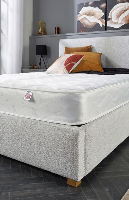"Aspire Double Comfort 8"" Memory Rolled Mattress in White - Size: Single" - image 1