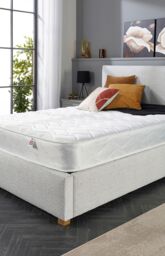 "Aspire Double Comfort 8"" Memory Rolled Mattress in White - Size: Single" - thumbnail 3