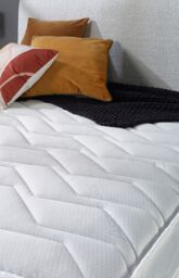 "Aspire Double Comfort 8"" Memory Rolled Mattress in White - Size: Single" - thumbnail 4