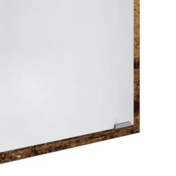 Berkfield Home LED Bathroom Mirror Old Wood 40x8.5x37 cm Engineered Wood in Brown - thumbnail 8