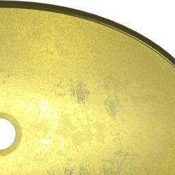 Berkfield Home Basin Tempered Glass 54.5x35x15.5 cm Gold - thumbnail 6