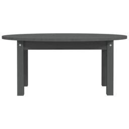 Berkfield Home Coffee Table Grey 80x40x35 cm Solid Wood Pine - Size: 80 x 40 x 35 cm - thumbnail 5