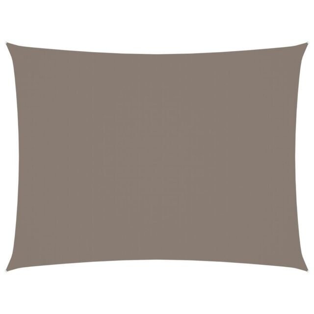 Berkfield Home Sunshade Sail Oxford Fabric Rectangular 5x7 m Taupe in Beige - image 1