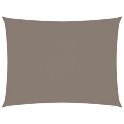 Berkfield Home Sunshade Sail Oxford Fabric Rectangular 5x7 m Taupe in Beige - thumbnail 1