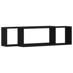 Berkfield Home Wall Shelves - Set of 2, Black Oak, 80x15x26 cm, Made from Engineered Wood - Size: 80 x 15 x 26 cm - thumbnail 5
