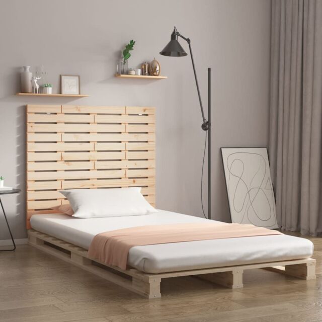 Berkfield Home Wall Headboard 146x3x91.5 cm Solid Wood Pine in Brown - image 1