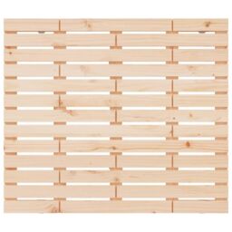 Berkfield Home Wall Headboard 146x3x91.5 cm Solid Wood Pine in Brown - thumbnail 4