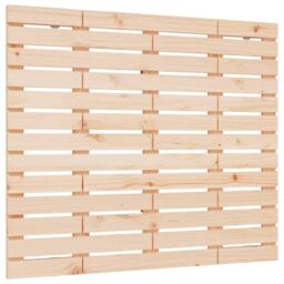 Berkfield Home Wall Headboard 146x3x91.5 cm Solid Wood Pine in Brown - thumbnail 2