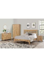 Birlea Hampstead 3 Drawer Bedside Oak in Light Oak - thumbnail 2