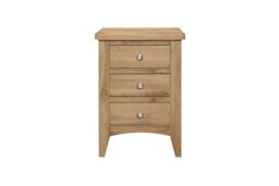 Birlea Hampstead 3 Drawer Bedside Oak in Light Oak - thumbnail 5