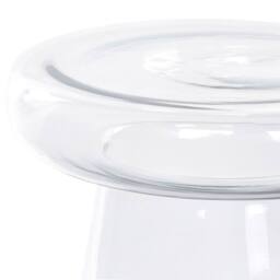 Wyld and Coco Transparent Glass Side Table 39 cm - Tinted Lacquered Finish in Clear - thumbnail 4