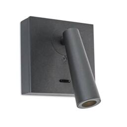 Netlighting Gamma LED Wall Reading Wall Light Urban Grey 179lm 2700K Special Offer - thumbnail 2