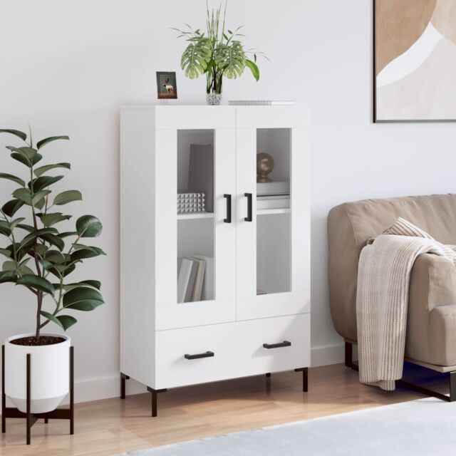 Berkfield Home Highboard White 69.5x31x115 cm Engineered Wood - image 1
