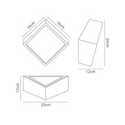 Netlighting Mini Flush Wall Light Square 2x5W G9 LED (not incl.) Silver IP44 - thumbnail 2