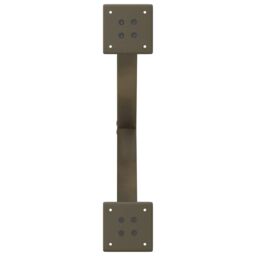 Berkfield Home Coffee Table Legs X-Shaped 2 pcs Natural Steel 60x(42-43) cm Steel in Brown - thumbnail 7