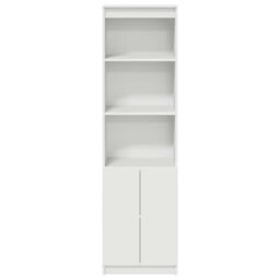 Berkfield Home Highboard White 50x35x180 cm Engineered Wood - Size: 50 x 35 x 180 cm - thumbnail 6