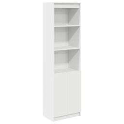 Berkfield Home Highboard White 50x35x180 cm Engineered Wood - Size: 50 x 35 x 180 cm - thumbnail 2
