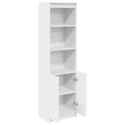 Berkfield Home Highboard White 50x35x180 cm Engineered Wood - Size: 50 x 35 x 180 cm - thumbnail 5