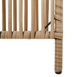 Berkfield Home Room Divider 6 Panels Beige Poly Rattan - thumbnail 8