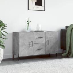 Berkfield Home Sideboard Concrete Grey 100x36x60 cm Engineered Wood - Size: 100 x 36 x 60 cm - thumbnail 2