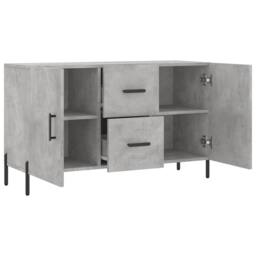 Berkfield Home Sideboard Concrete Grey 100x36x60 cm Engineered Wood - Size: 100 x 36 x 60 cm - thumbnail 5