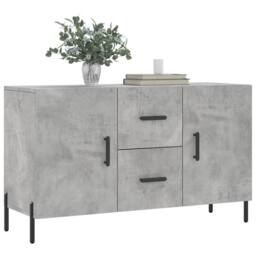 Berkfield Home Sideboard Concrete Grey 100x36x60 cm Engineered Wood - Size: 100 x 36 x 60 cm - thumbnail 1