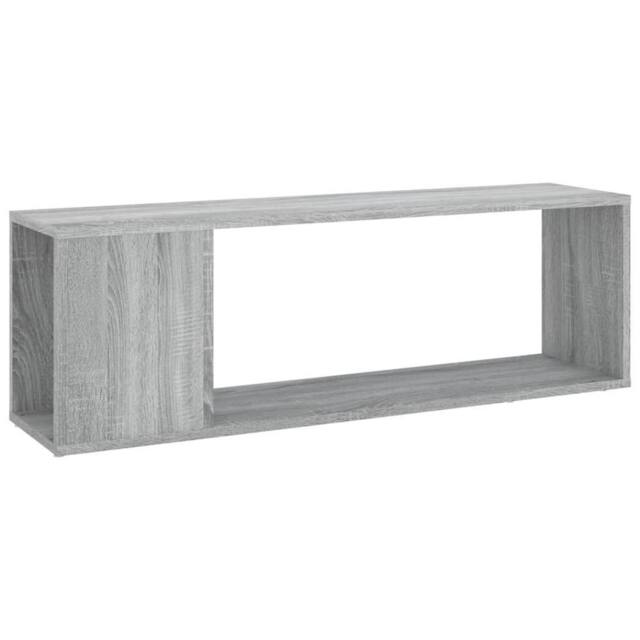 Berkfield Home TV Cabinet Grey Sonoma 100x24x32 cm Engineered Wood - Size: 100 x 24 x 32 cm - image 1