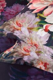 Ted Baker 'Painted Posy' Cotton Duvet Cover Set in Navy - Size: King - thumbnail 5
