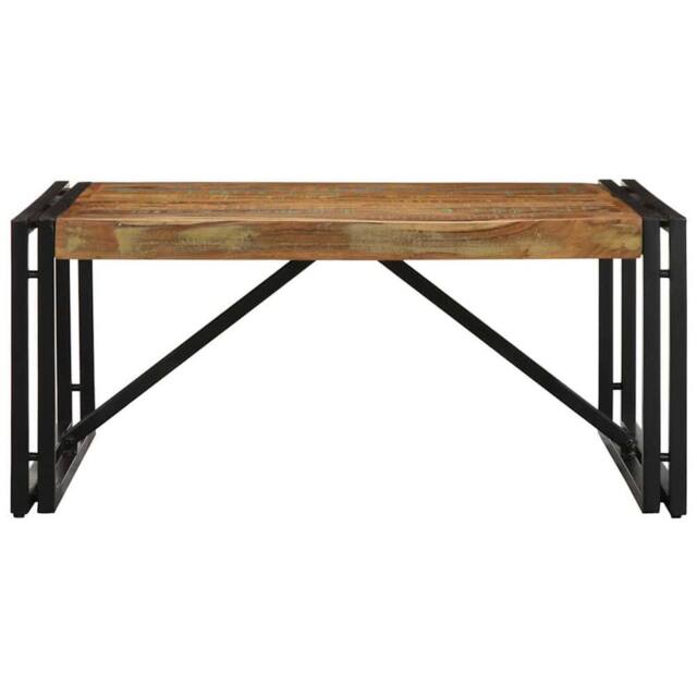 Berkfield Home Coffee Table Multicolour 80x80x35 cm Solid Wood Reclaimed - Size: 80 x 80 x 35 cm - image 1