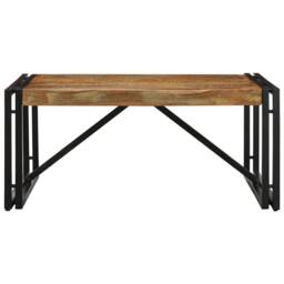 Berkfield Home Coffee Table Multicolour 80x80x35 cm Solid Wood Reclaimed - Size: 80 x 80 x 35 cm