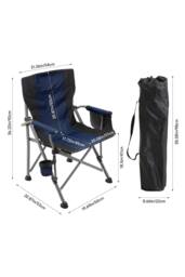 Garden Sanctuary Outdoor Portable Folding Camping Chair in Blue - thumbnail 5