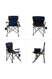 Garden Sanctuary Outdoor Portable Folding Camping Chair in Blue - thumbnail 3