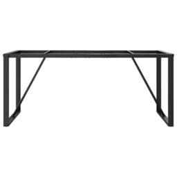 Berkfield Home Dining Table Legs O-Frame 160x80x73 cm Steel in Black - Size: 160 x 80 x 73 cm - thumbnail 4